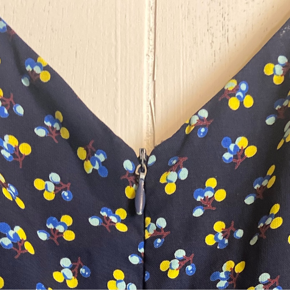 Navy blue summer print romper small euro 42 us medium - Picture 8 of 10